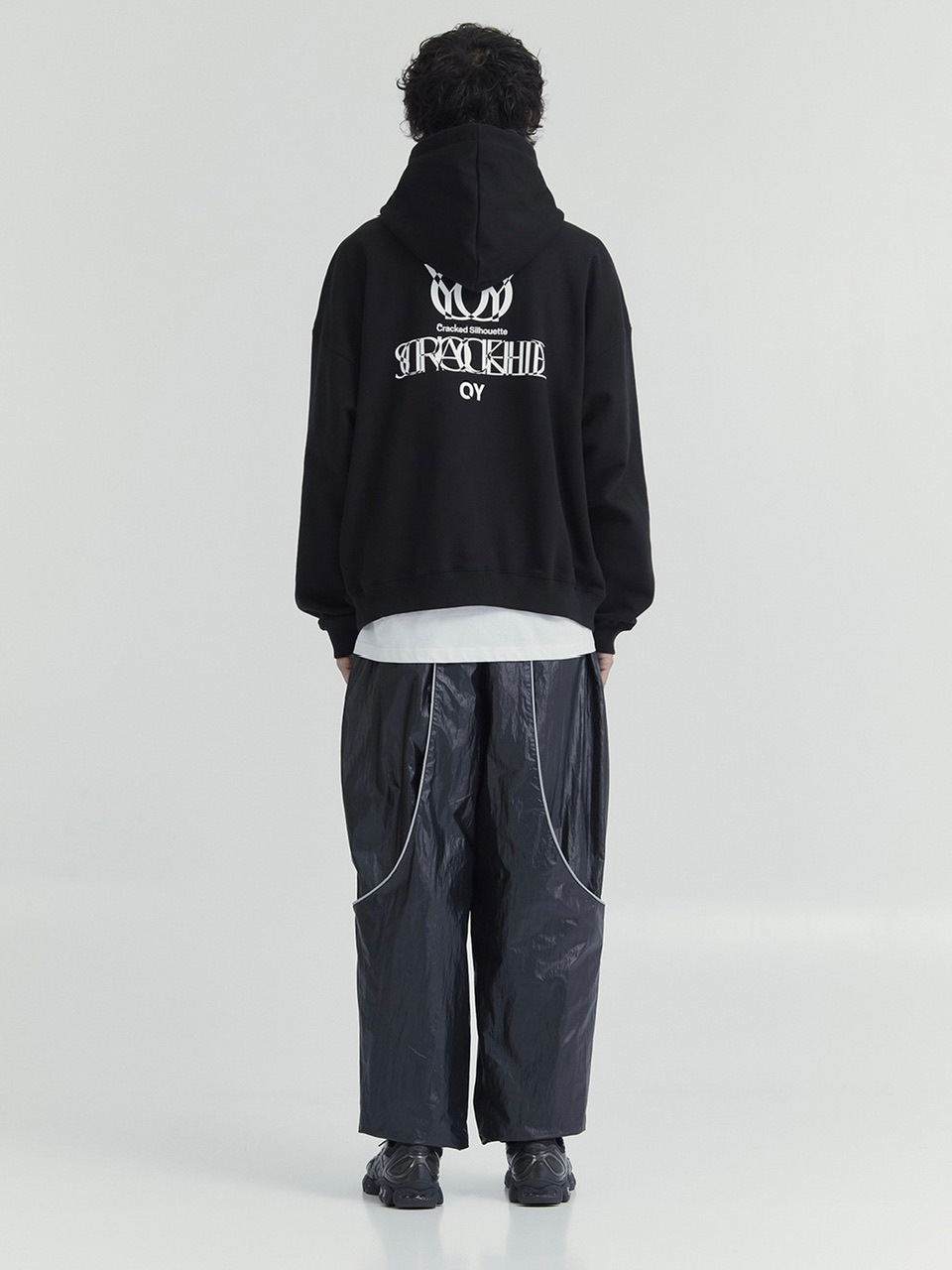 OY】OVERLAY LOGO ZIPPER POLA HOODIE | OUR BRAND,OY