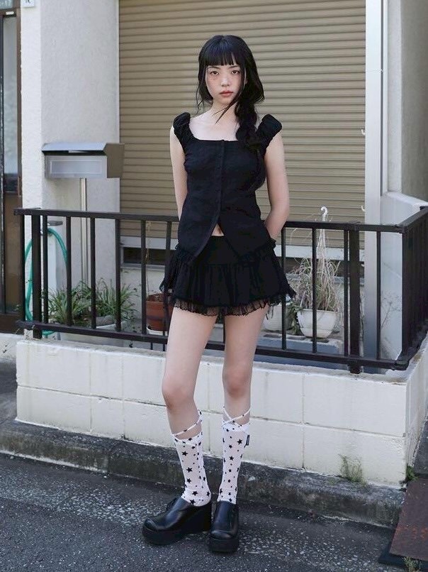 Uglyshadow アグリーシャドウ ワンピース ミニ Uglyshadow】CHECK SHIRRING SKIRT / 【アグリーシャドウ