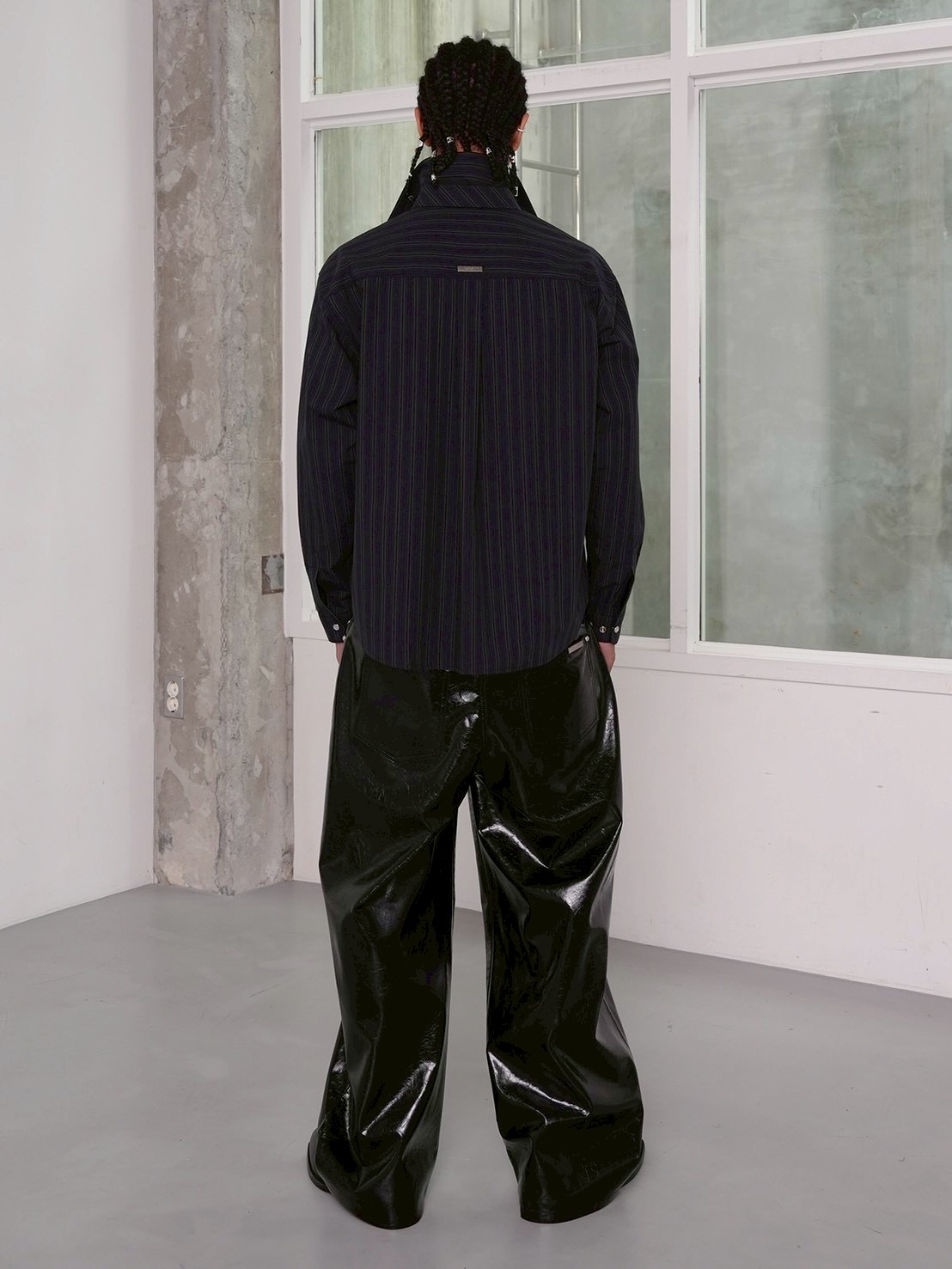 【ESC STUDIO】Tough striped shirt