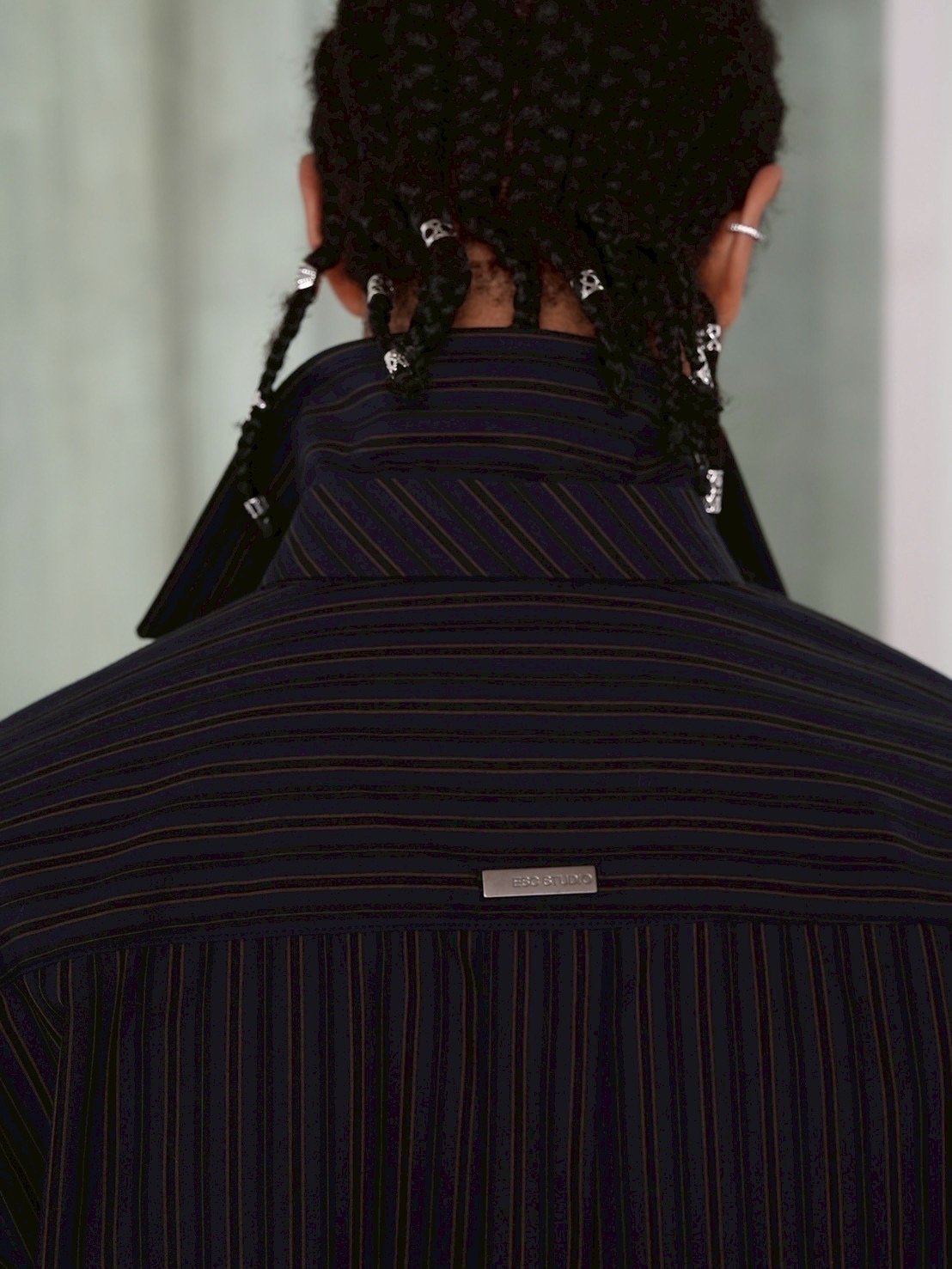 【ESC STUDIO】Tough striped shirt