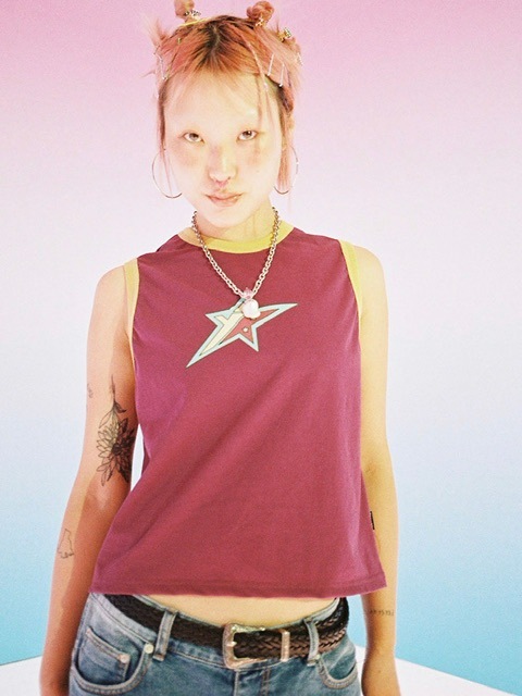 【YOUTHBATH】YB color star sleeveless