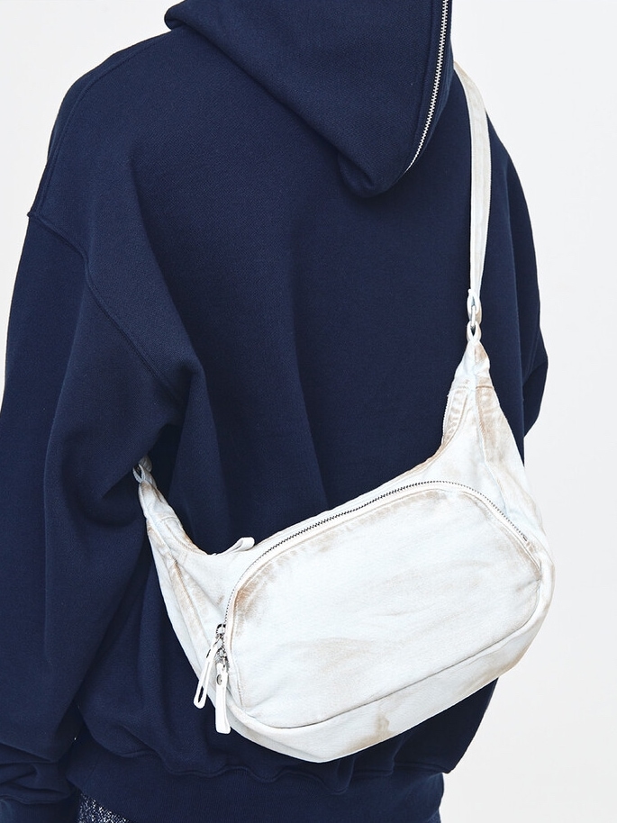 ショルダーバッグ・ポシェット HAHARCHIVE After Pray Edition Perry Washed Hobo Bag Yellow HAH ARCHIVE】[After Pray Edition] Ferry Washed Hobo Bag