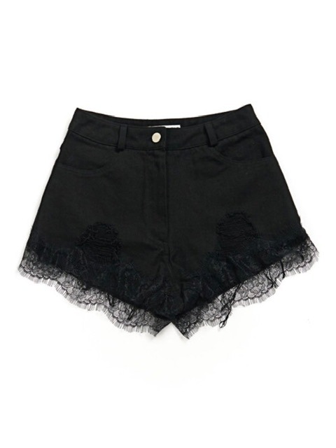 SCHISM INDUCING】REPAIRED LACE SHORTS | OUR BRAND,SCHISM
