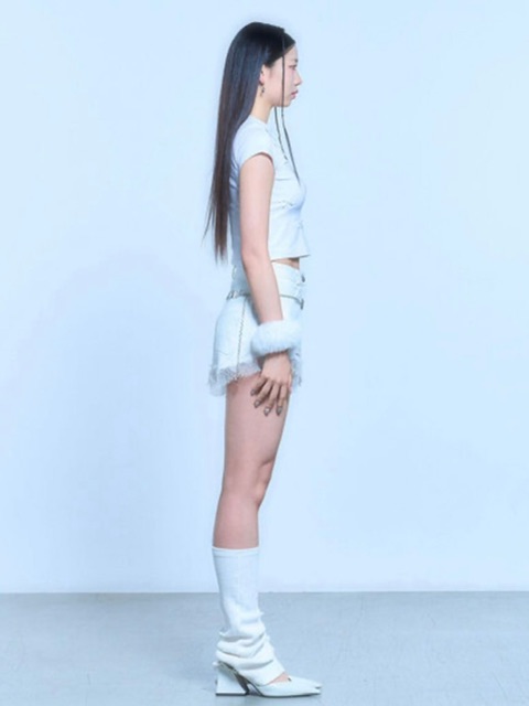 ◆SCHISM INDUCING◆ REPAIRED LACE SHORTSWHITE QB5PT02WH SCHISM INDUCING】REPAIRED LACE SHORTS | OUR BRAND,SCHISM