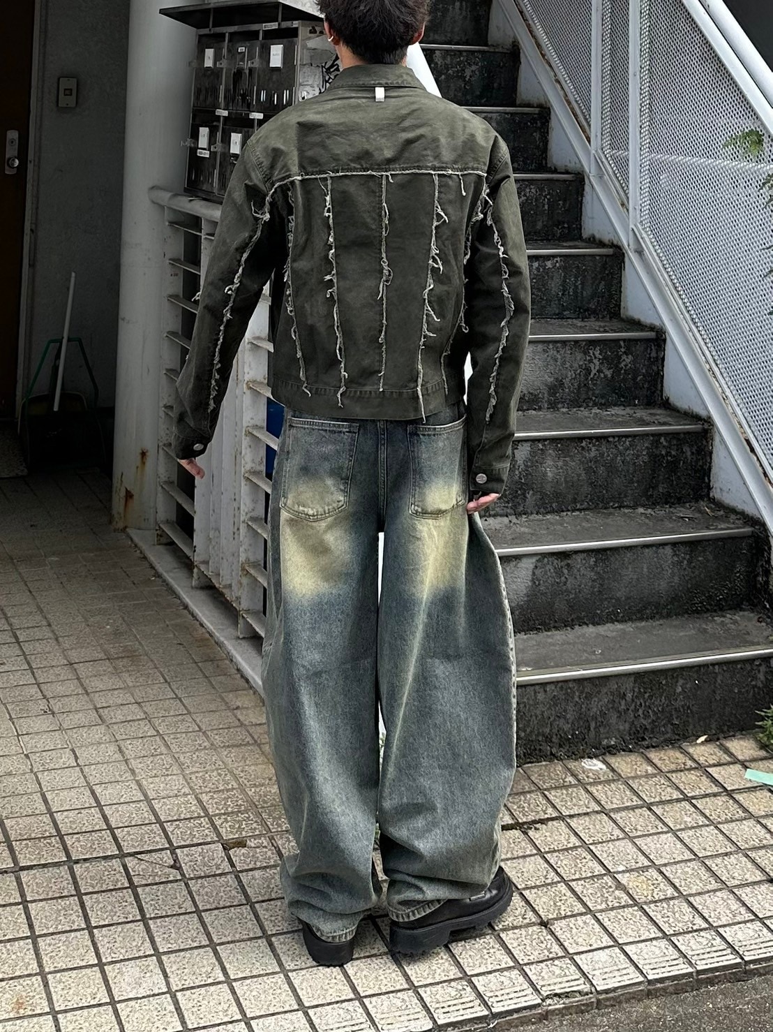 受注制【Chikashitsu +】super buggy denim pants (3color