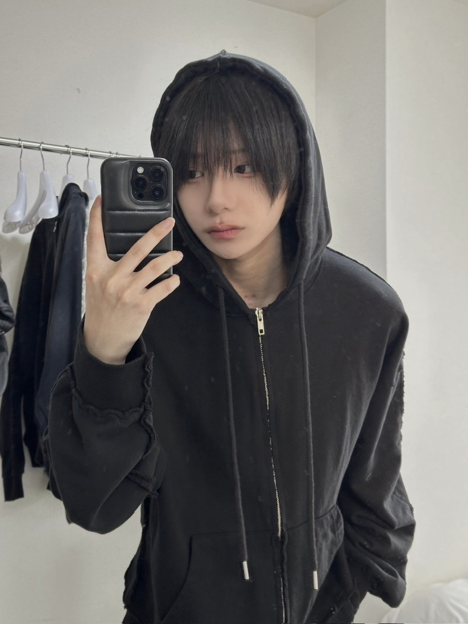 【CPGN】MUSH LOVE PIGMENT HOODIE 2色 LUV CODE】pigment cropped zip hoodie (2color) | OUR BRAND