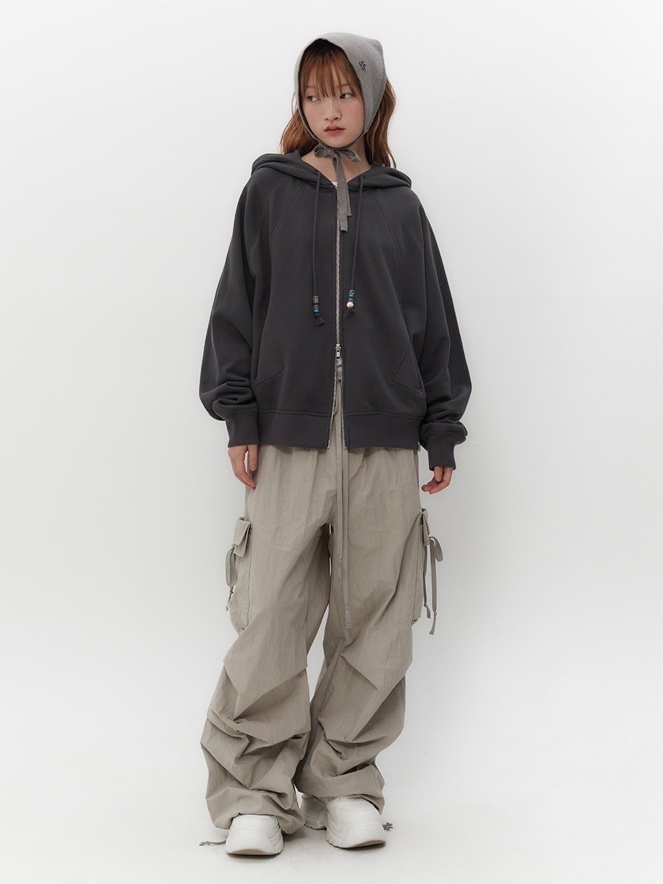 【TUOMIO】KNIT STRAP BONNET