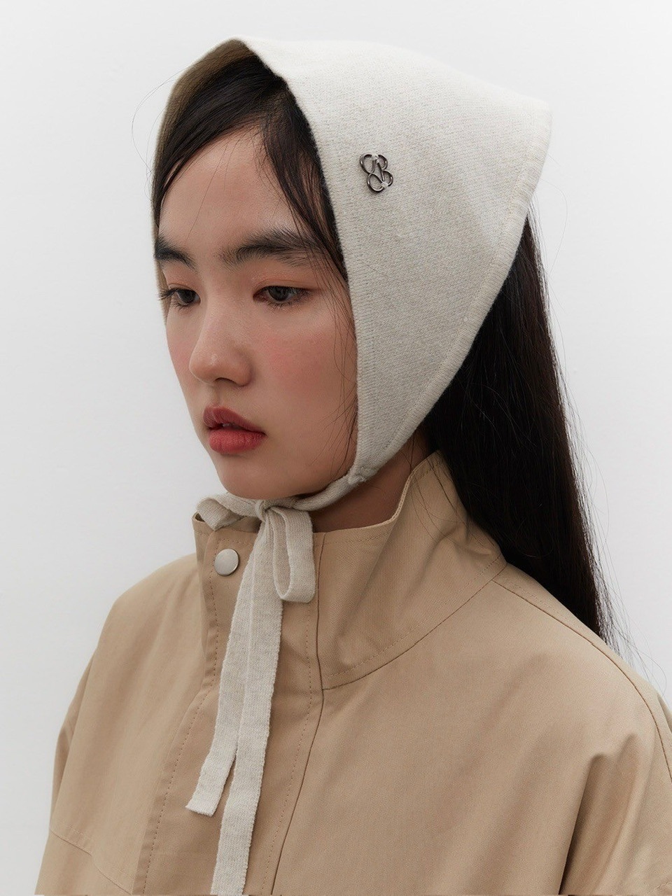 【TUOMIO】KNIT STRAP BONNET