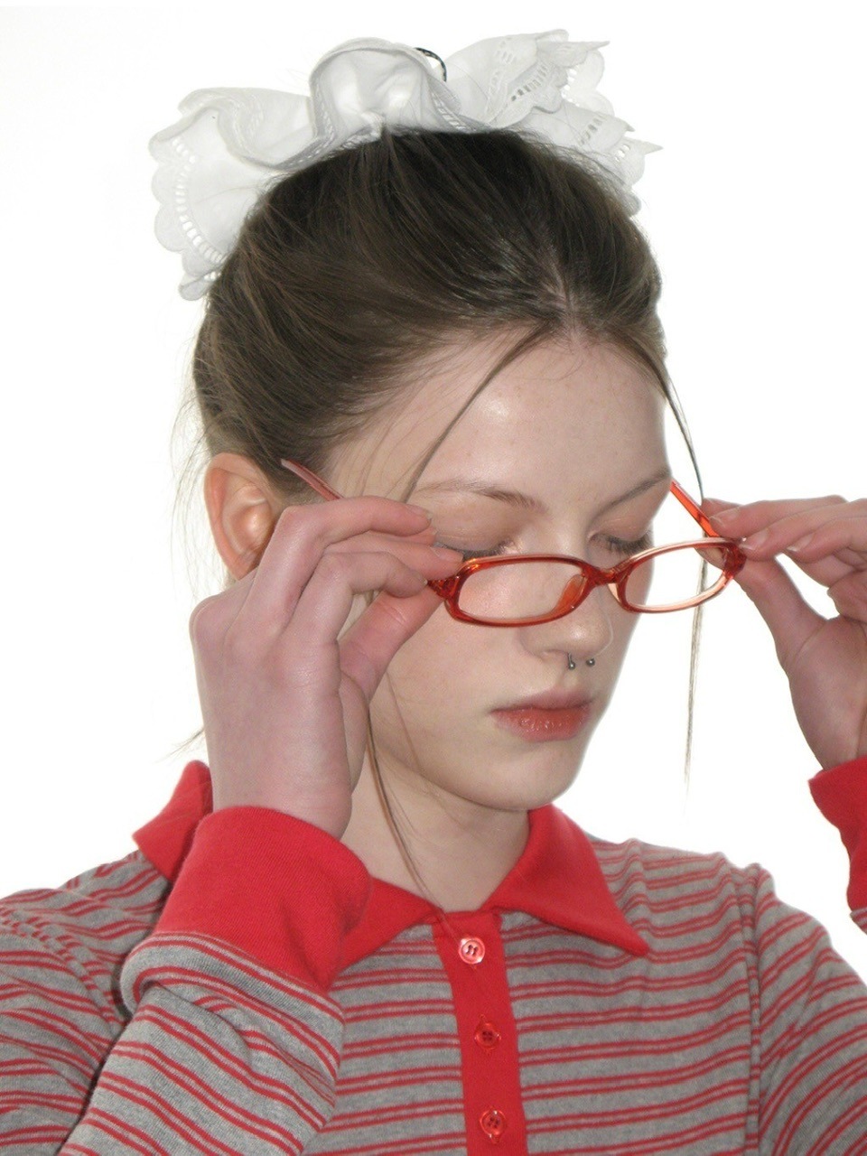 【CRANK】COTTON FRILL BIG SCRUNCHY / 【クランク】コットンフリルビッグシュシュ