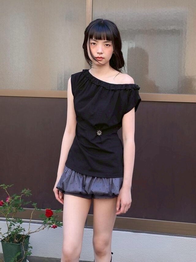 Uglyshadow】DOTTED PUMPKIN SKIRT PANTS / 【アグリーシャドウ