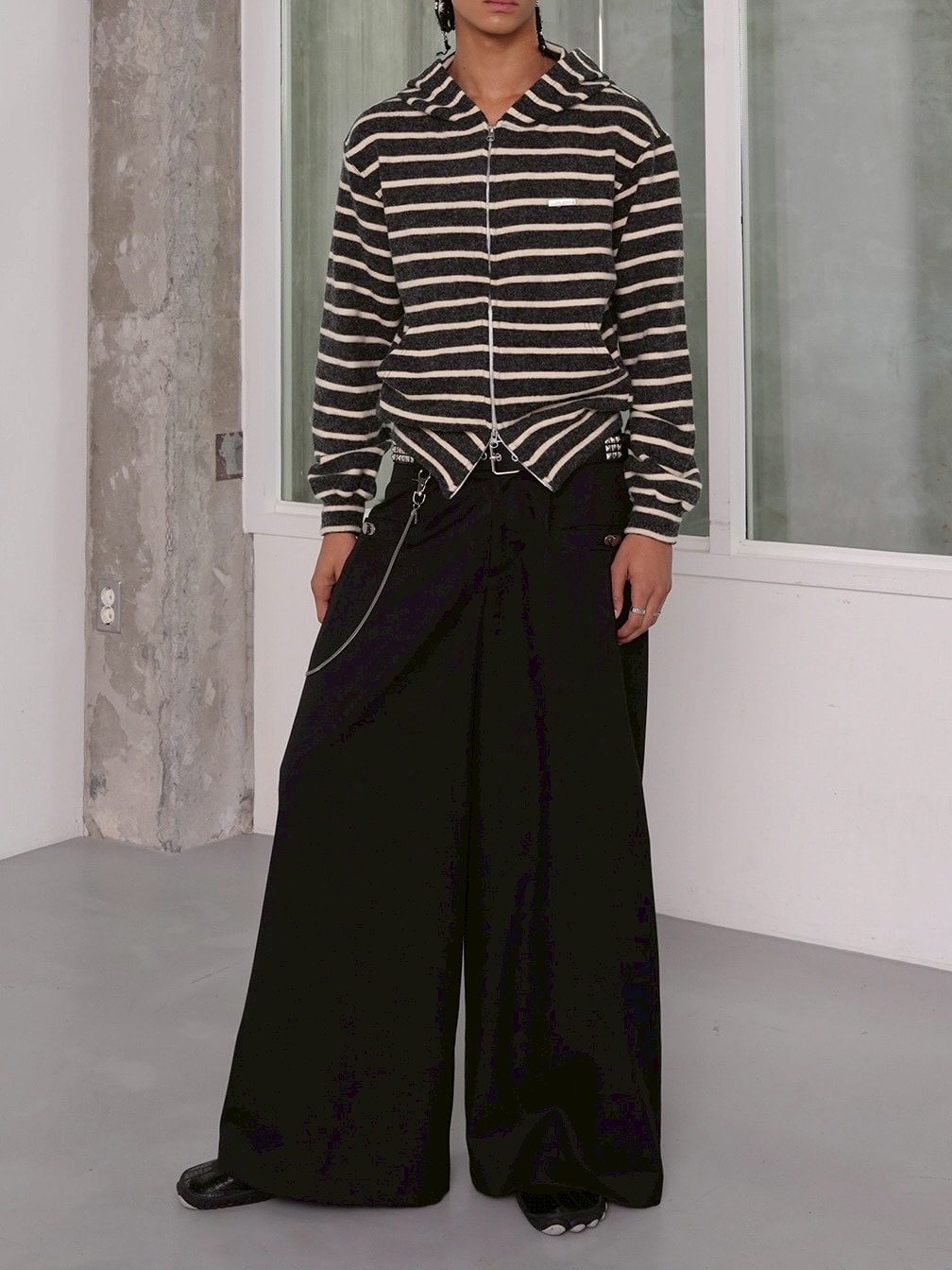 ESCAD セットアップ ESC STUDIO】Cozy fuzzy zip-up hoodie | OUR BRAND,ESC STUDIO