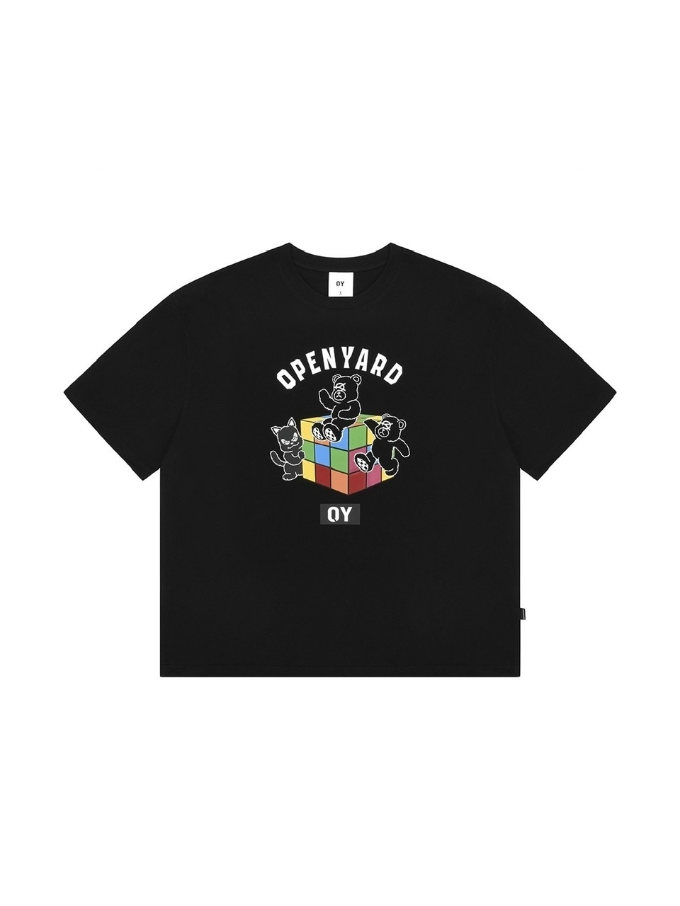 ★OY★CUBE ODOLLY&BLACKCAT T-BLACK★正規品/韓国直送料込/人気 OY】CUBE ODOLLY&BLACKCAT T | OUR BRAND,OY | PRESSING WEB SHOP
