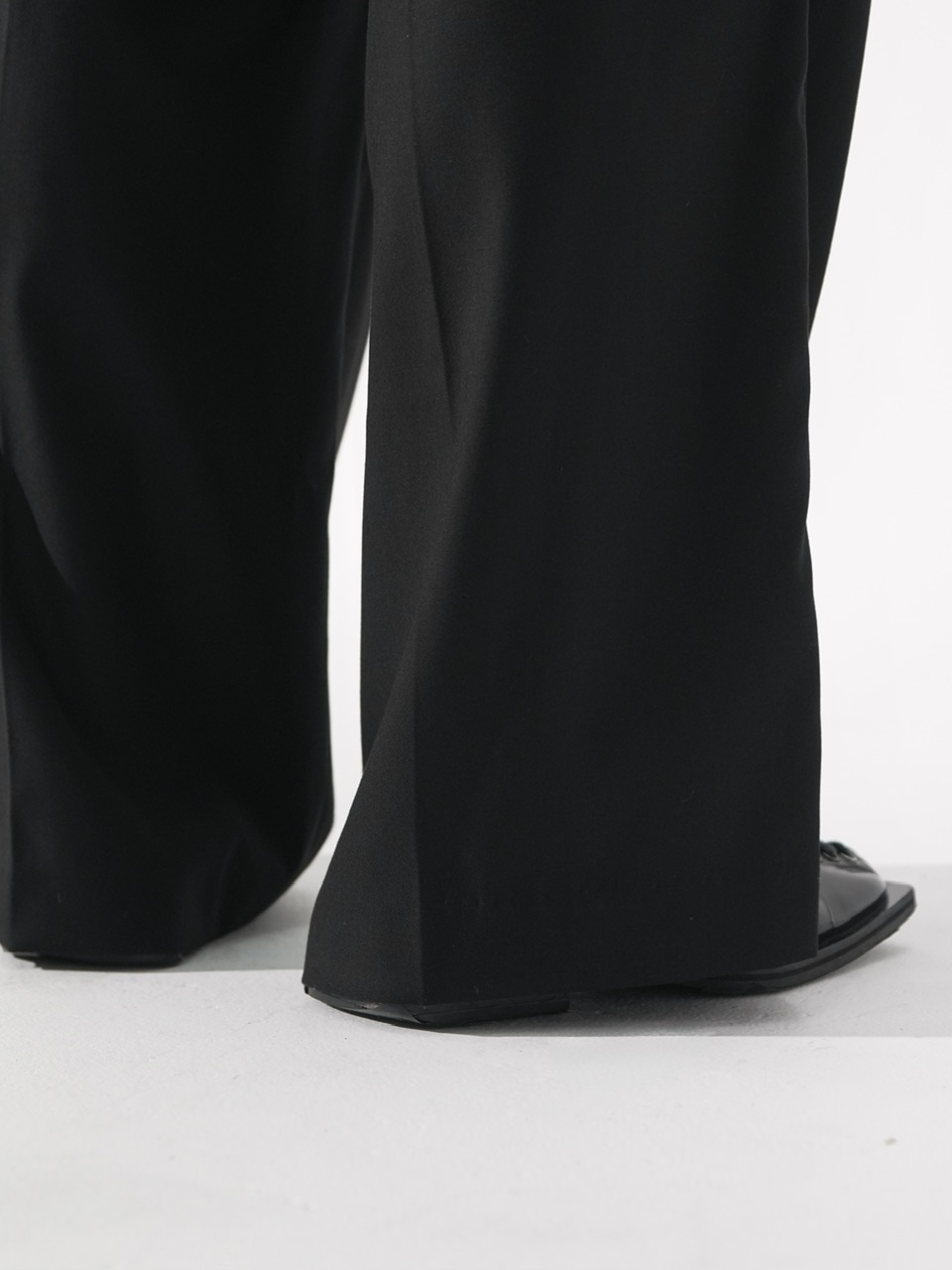 CS】cross tuck drape slacks (black) | OUR BRAND,Chikashitsu +,CS