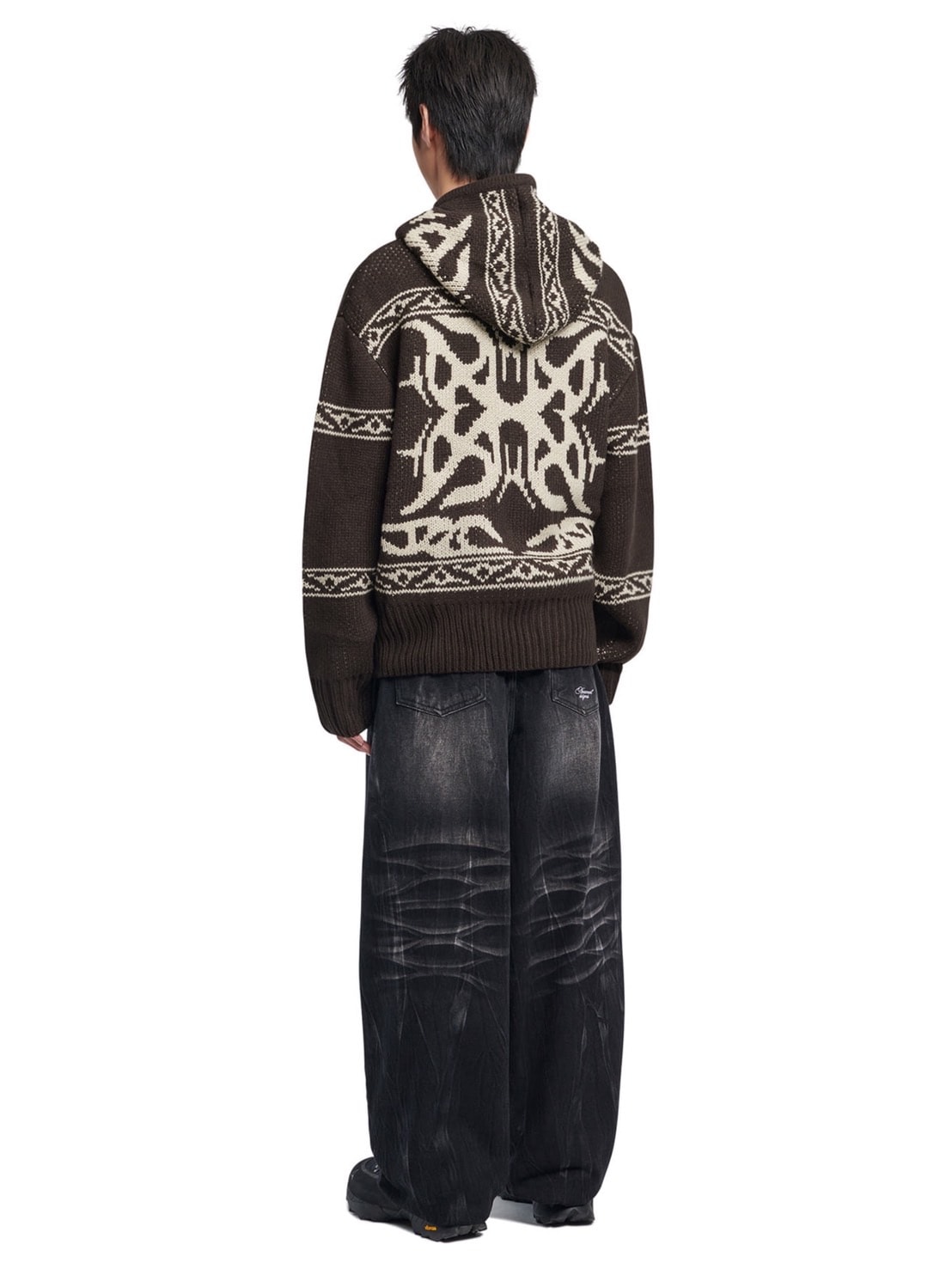 hanachanさん　y2k CoSTUME NATIONAL HOMME NOMANUAL】COWICHAN HOODED ZIP-UP | OUR BRAND,NOMANUAL | PRESSING