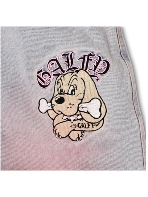 【GALFY】骨骨カラーデニムパンツ