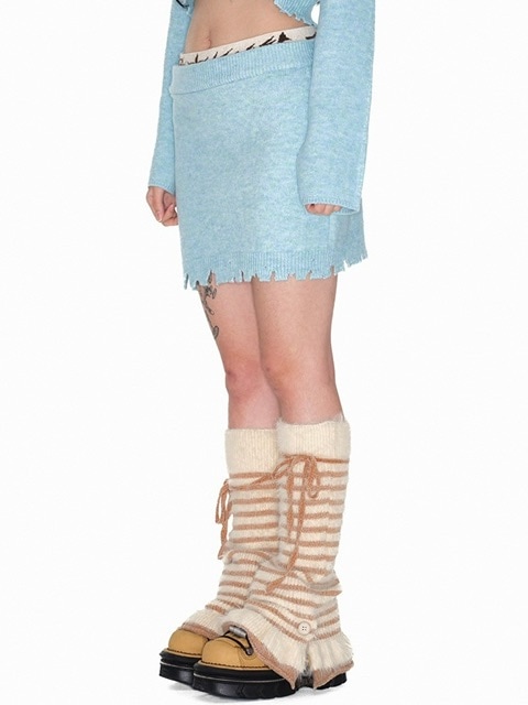 ミニスカート YOUTHBATH Damage band mini skirt 4BNY252 YOUTHBATH】Damage band mini skirt | OUR BRAND,YOUTHBATH