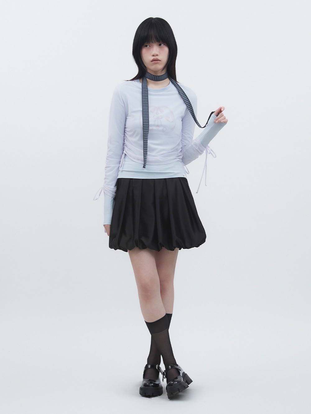 【TUOMIO】SATIN BALLOON SKIRT ★韓国人気★ 追跡付 TUOMIO】SATIN BALLOON SKIRT | OUR BRAND,TUOMIO | PRESSING