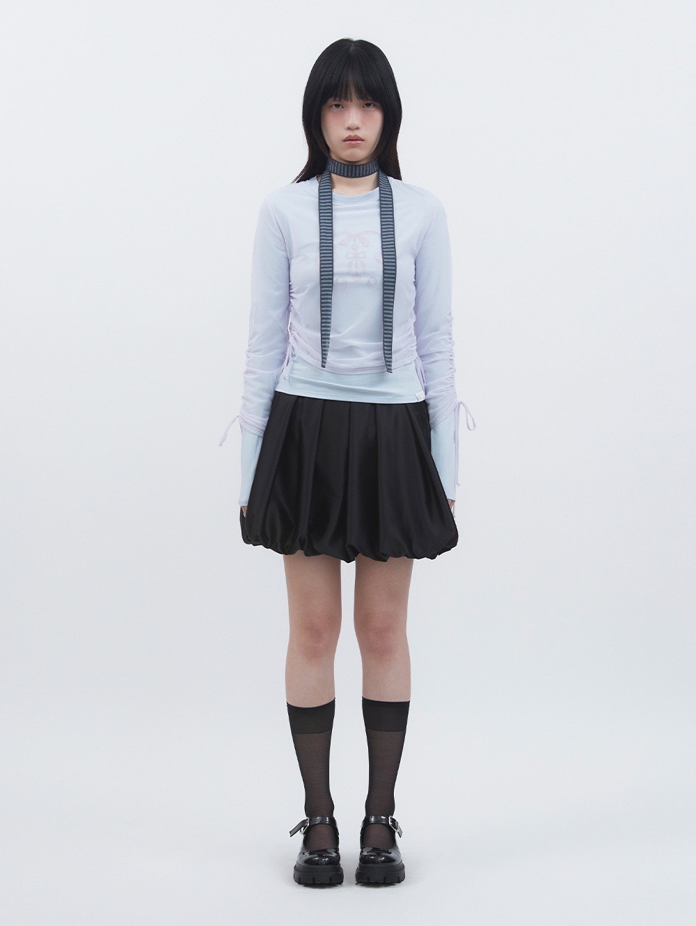 【韓国TUOMIO トゥオミオ】SATIN BALLOON SKIRT TUOMIO】SATIN BALLOON SKIRT | OUR BRAND,TUOMIO | PRESSING