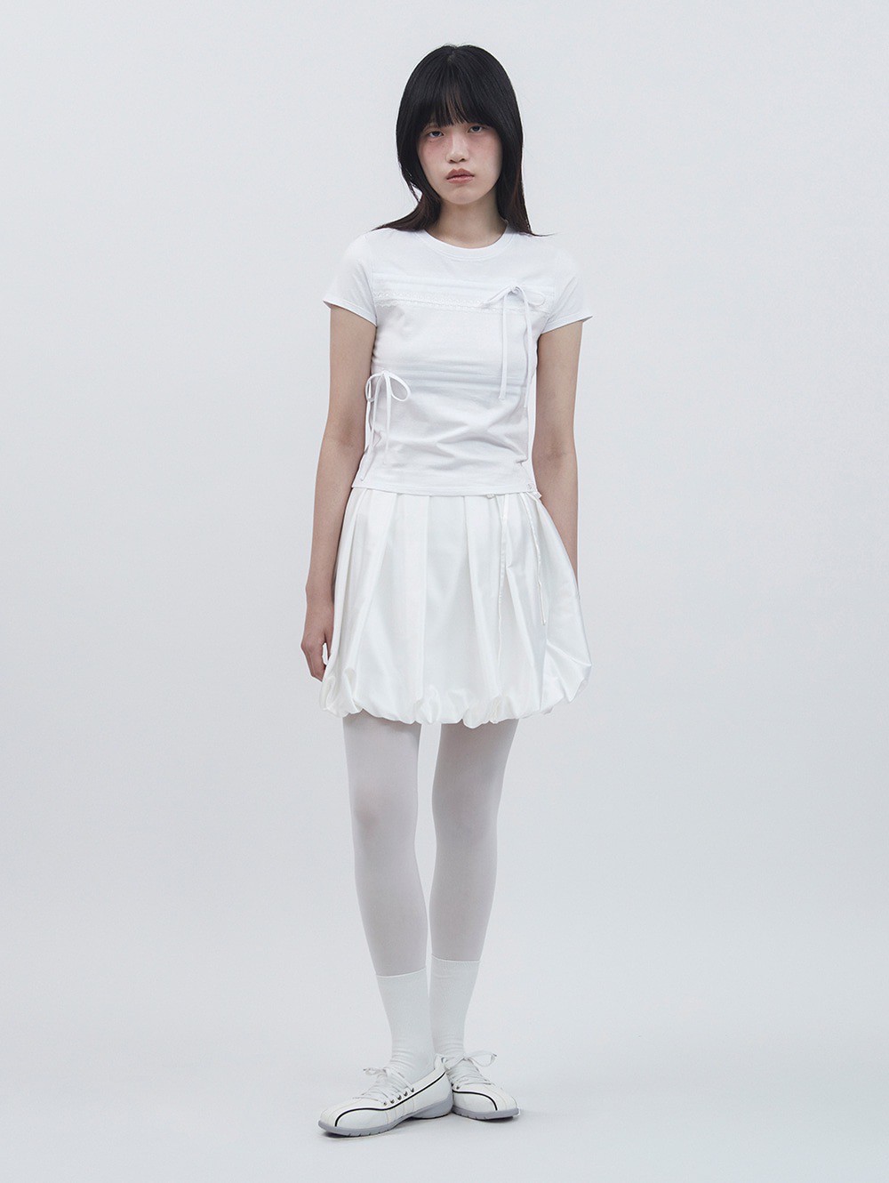 Bibiy SERENA BALLOON SKIRT ホワイト BIBIY. MADE | SERENA BALLOON SKIRT WHITE｜Bibiy.