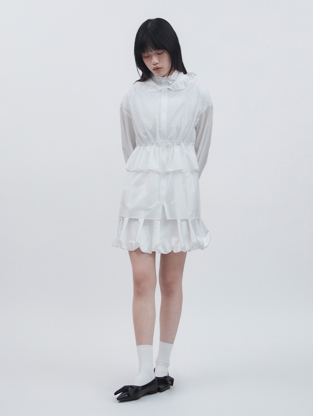 【TUOMIO】SATIN BALLOON SKIRT ★韓国人気★ 追跡付 TUOMIO】SATIN BALLOON SKIRT ☆韓国人気☆ 追跡付