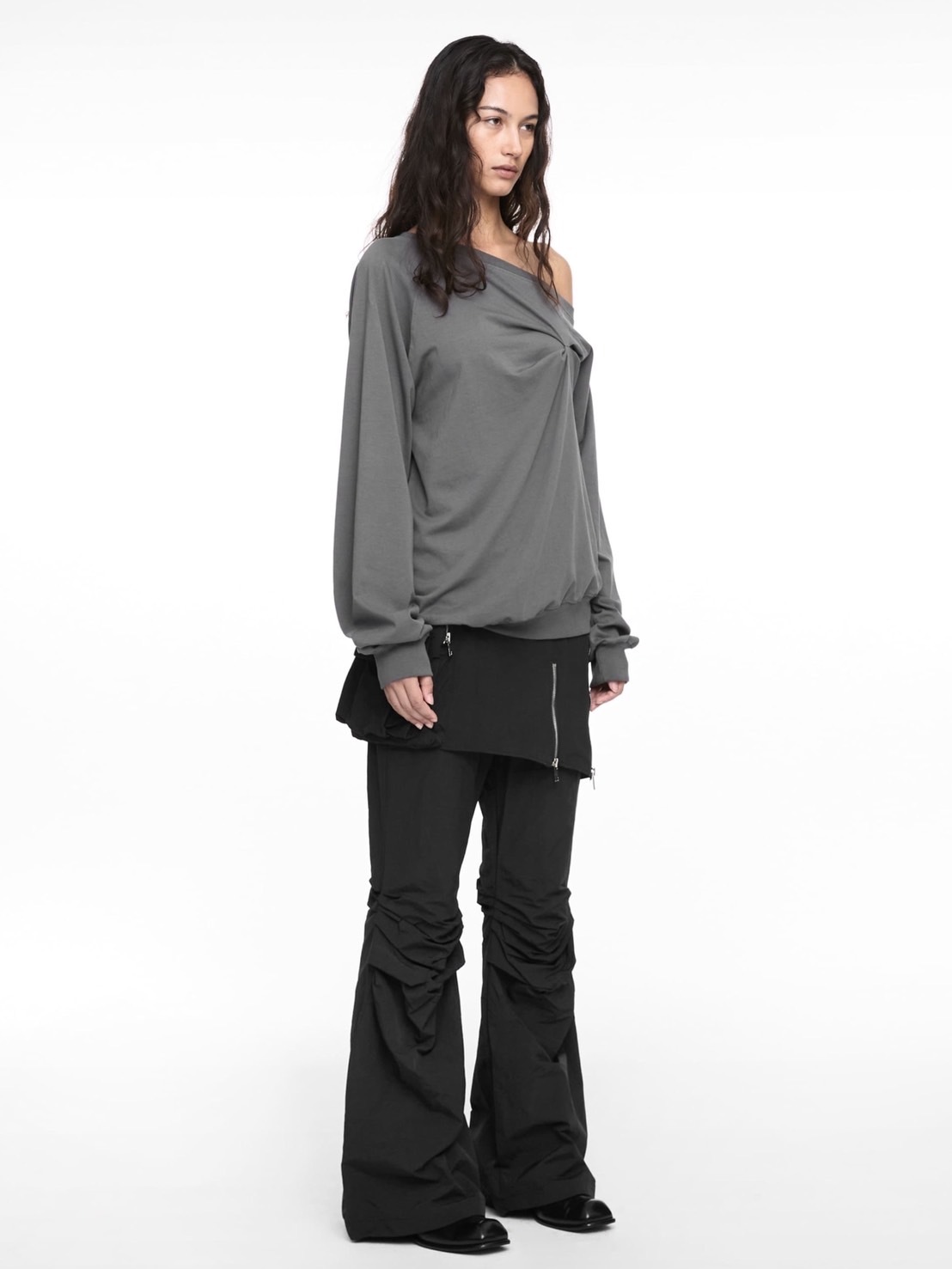 NACHE】BOOTS CUT SKIRT PANTS (UNISEX) | OUR BRAND,NACHE