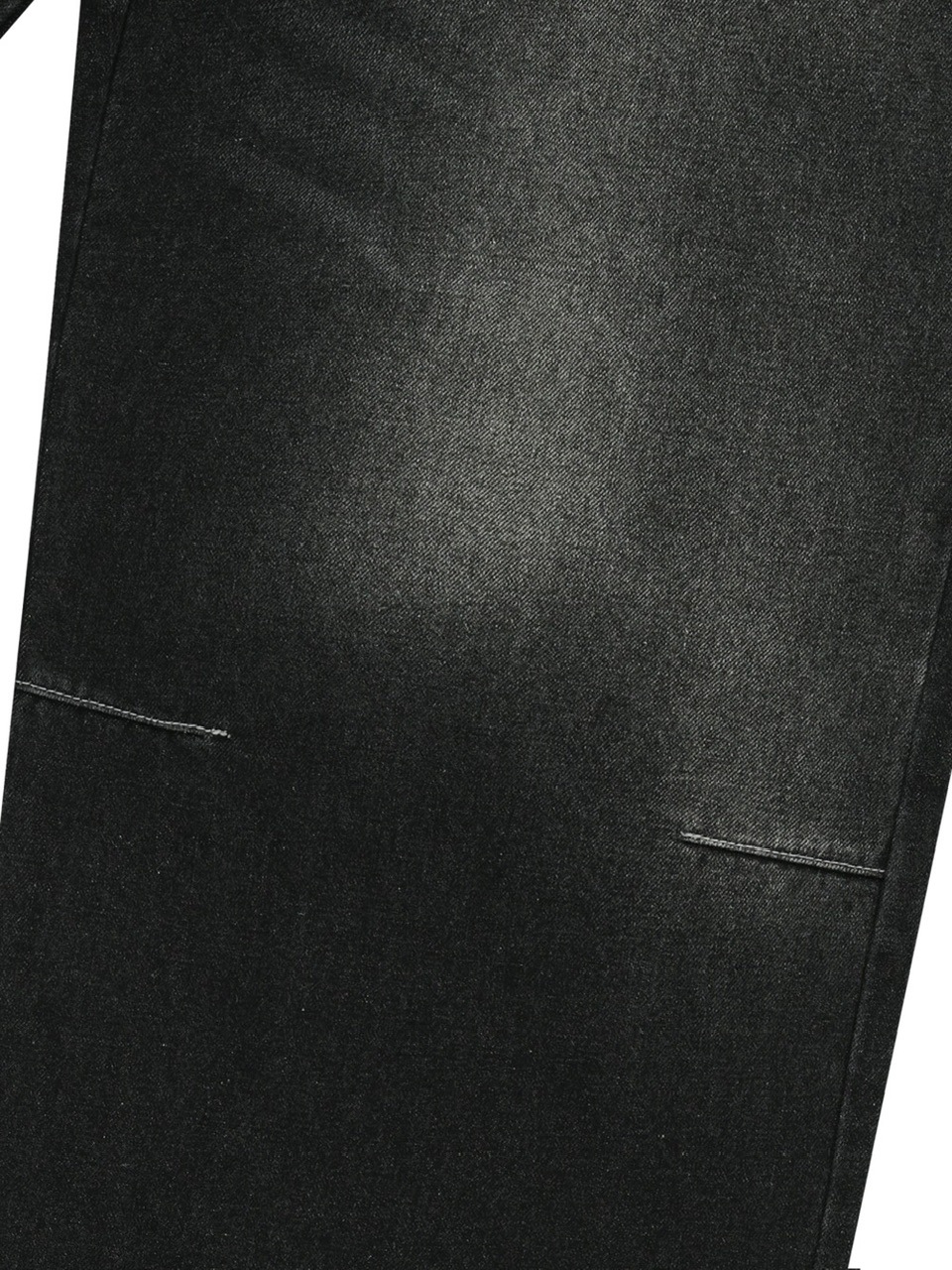 【AAKAM】2-Lined Eyelet Washed Denim Pants