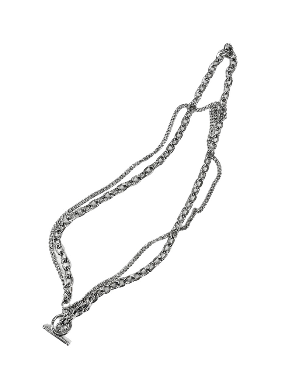 Chikashitsu +】double chain necklace | OUR BRAND,Chikashitsu +