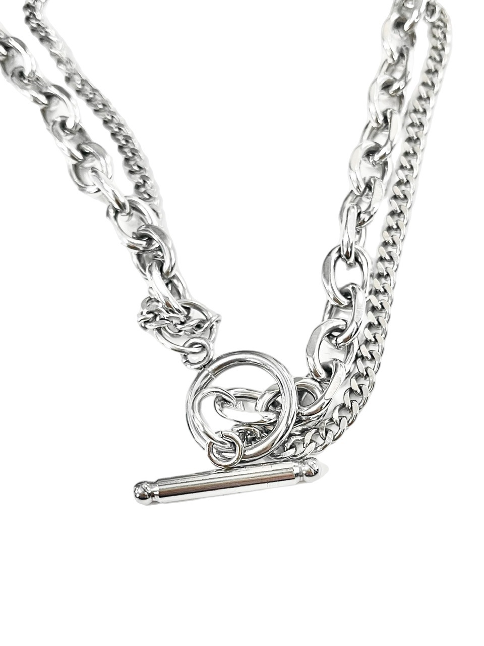 Chikashitsu +】double chain necklace | OUR BRAND,Chikashitsu +