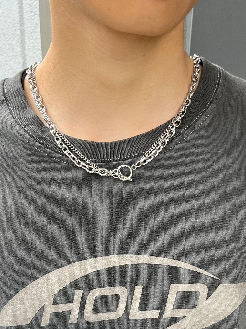 Chikashitsu +】double chain necklace | OUR BRAND,Chikashitsu +