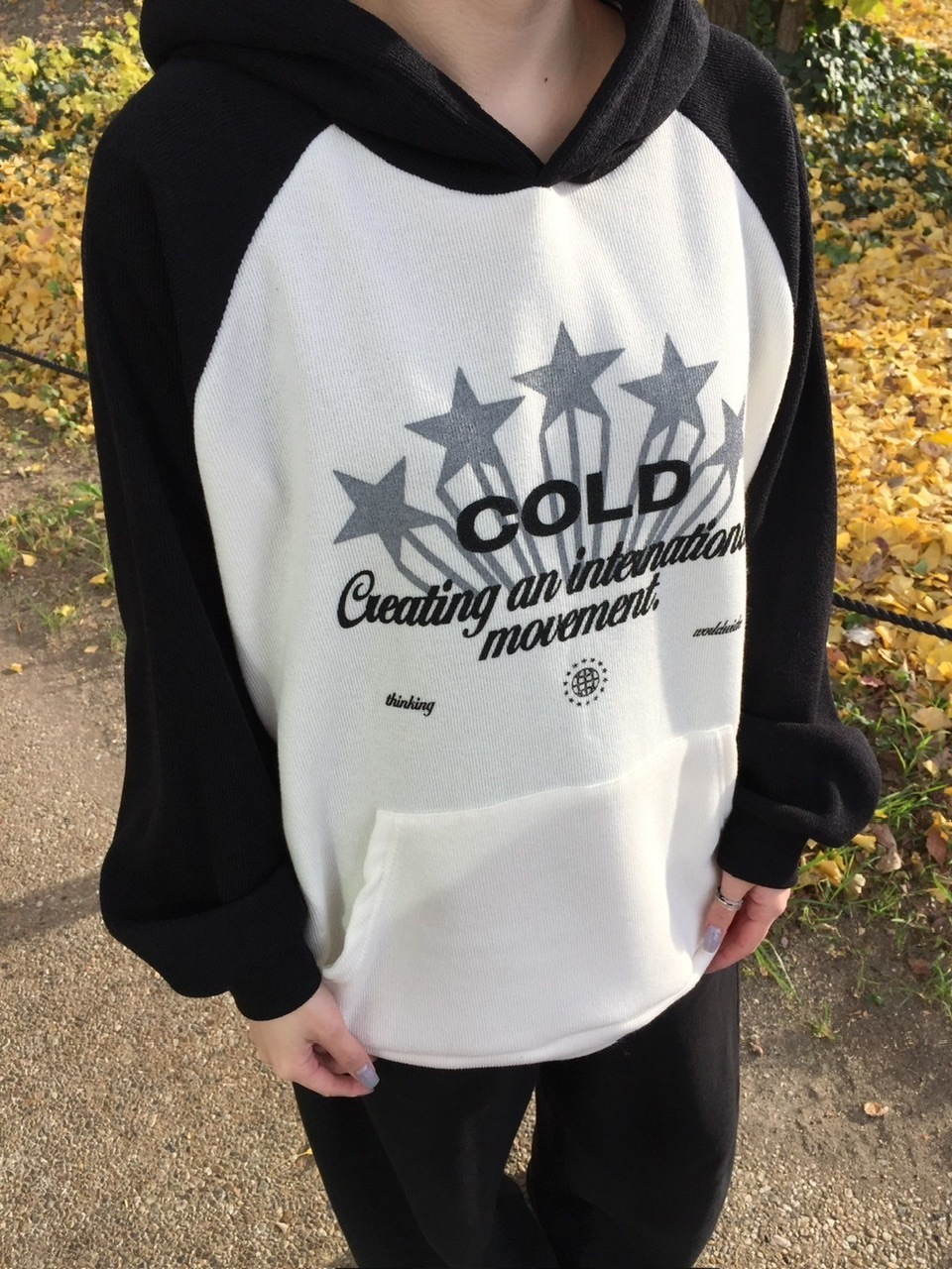 受注制【youll】raglan rib hoodie