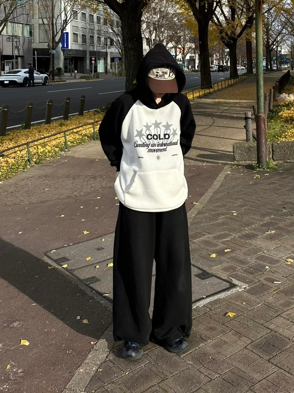 受注制【youll】raglan rib hoodie