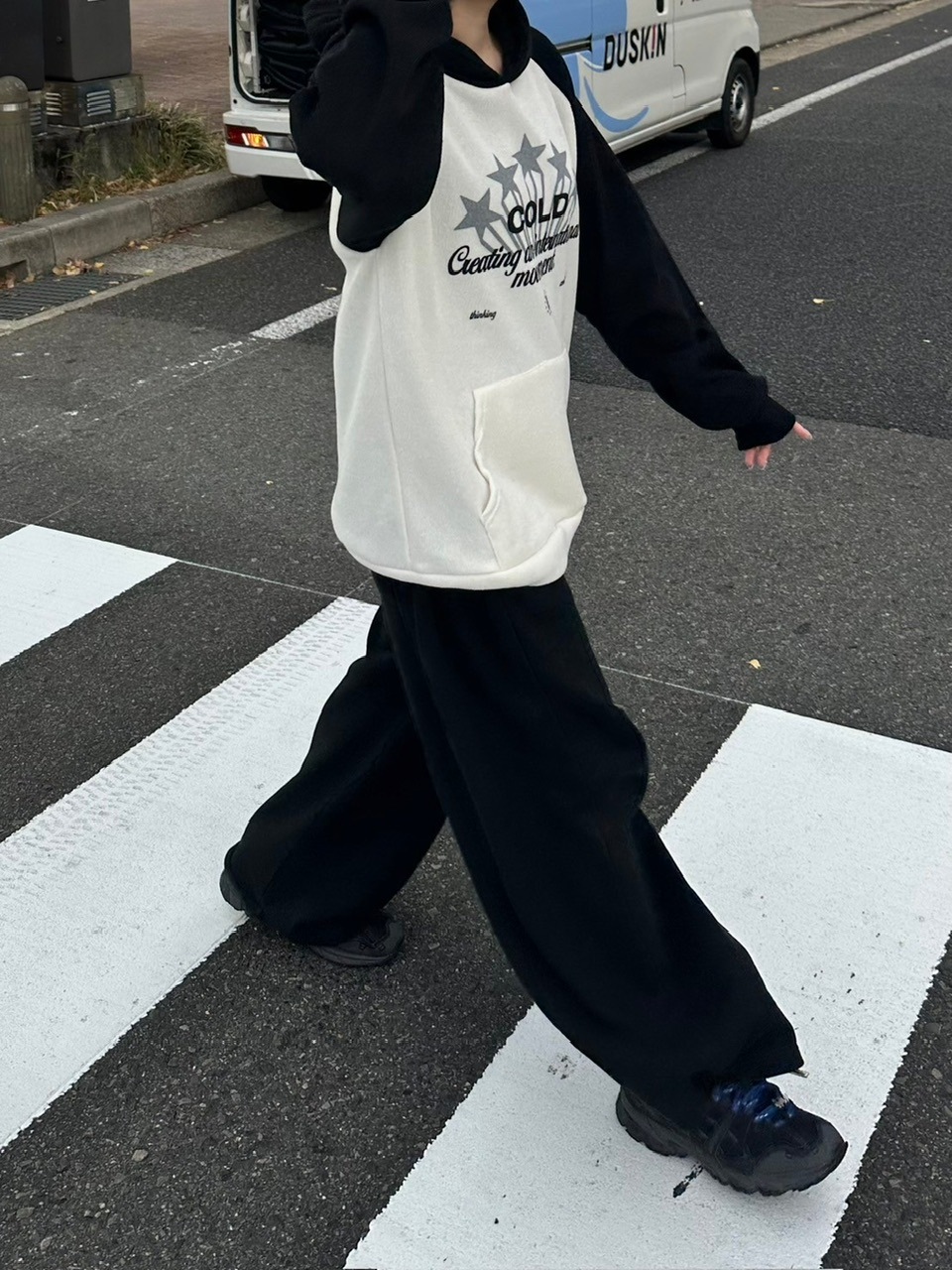 受注制【youll】raglan rib hoodie