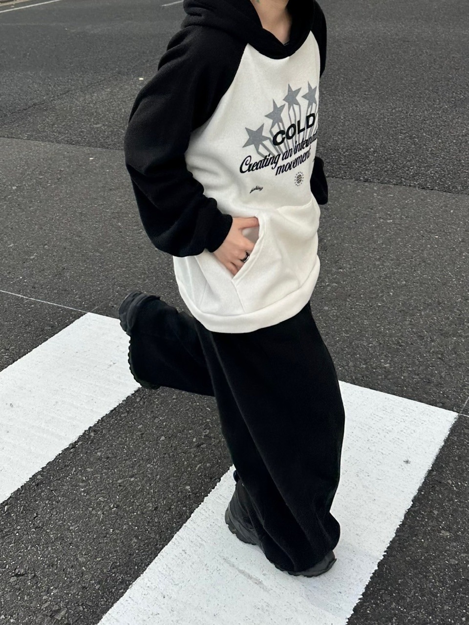 受注制【youll】raglan rib hoodie