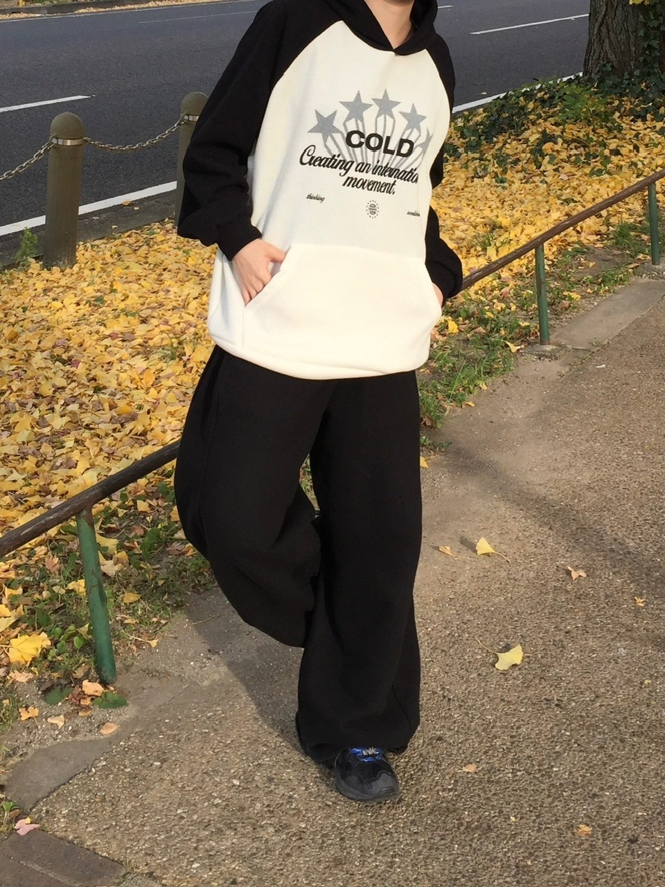 受注制【youll】raglan rib hoodie