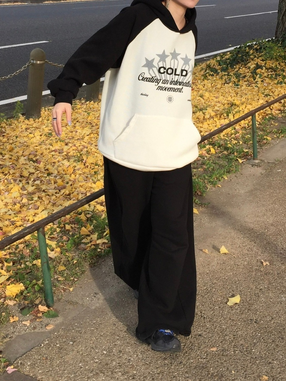 受注制【youll】raglan rib hoodie