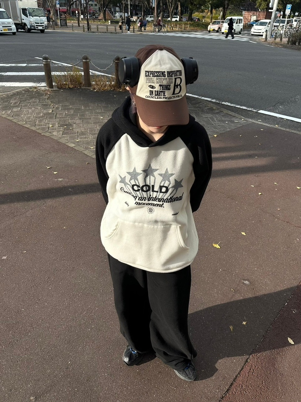 受注制【youll】raglan rib hoodie