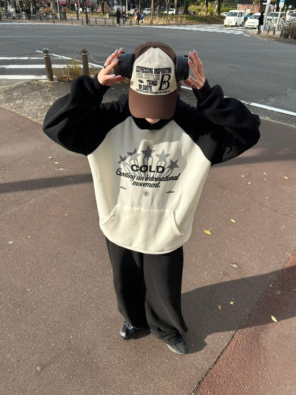 受注制【youll】raglan rib hoodie