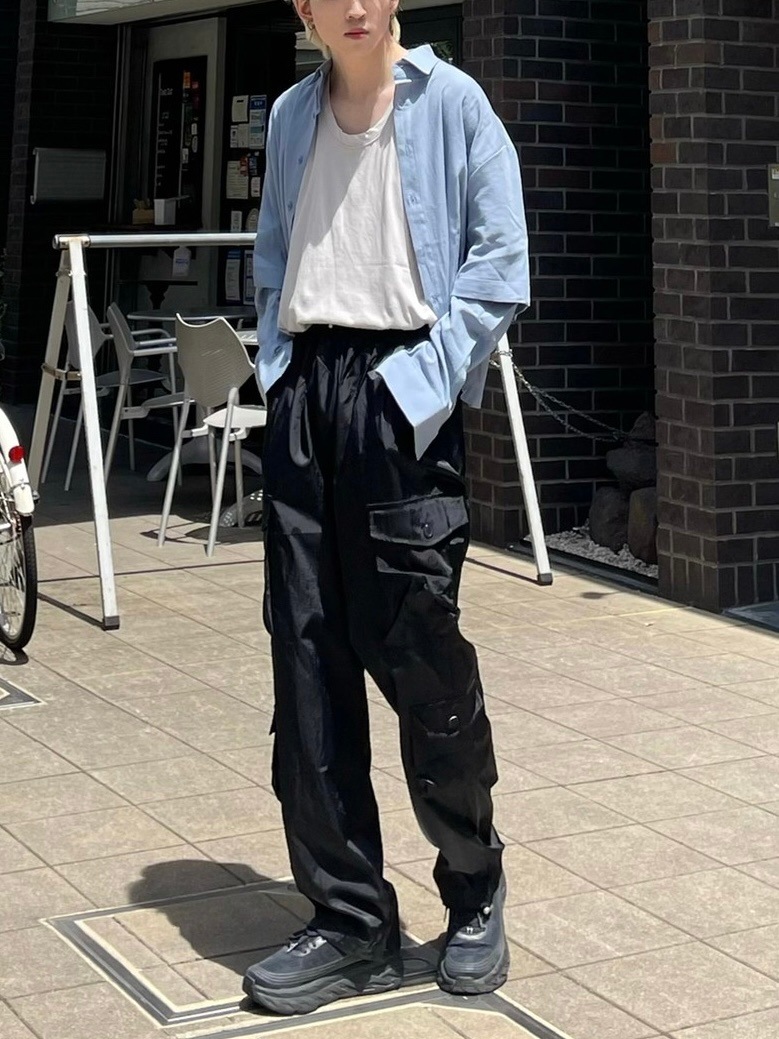 受注制【Chikashitsu +】eyelet pocket balloon pants