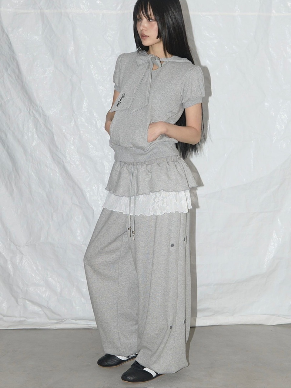 [FANCY CLUB] PUFF ROUND SCARF HOODIE /追跡付 FANCY CLUB】PUFF ROUND SCARF HOODIE / 【ファンシークラブ