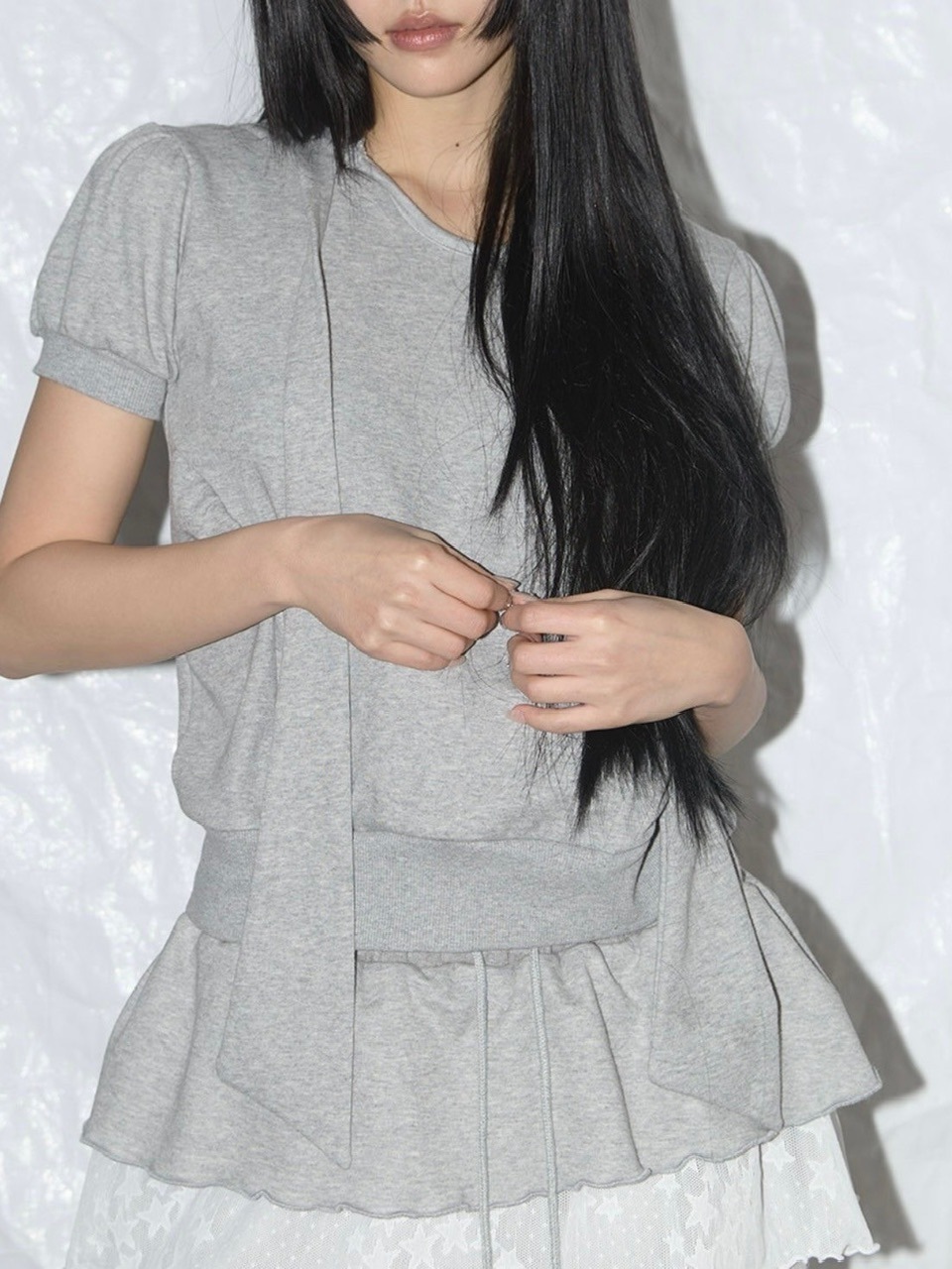[FANCY CLUB] PUFF ROUND SCARF HOODIE /追跡付 FANCY CLUB】PUFF ROUND SCARF HOODIE / 【ファンシークラブ