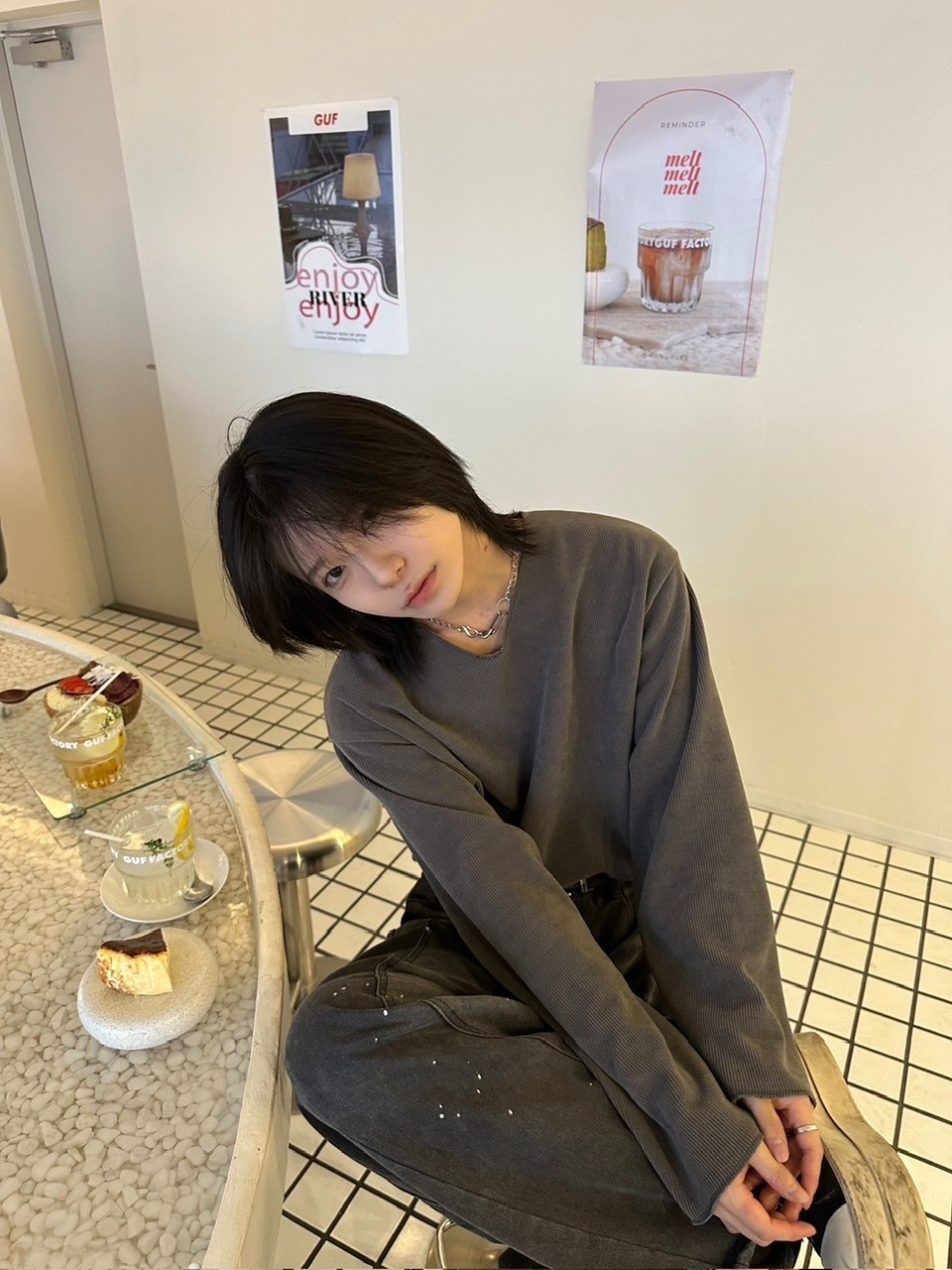LUV CODE】v neck rib knit (3color) | OUR BRAND,LUV CODE