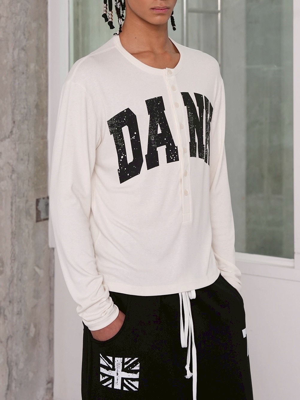 【ESC STUDIO】DANK henley long sleeves