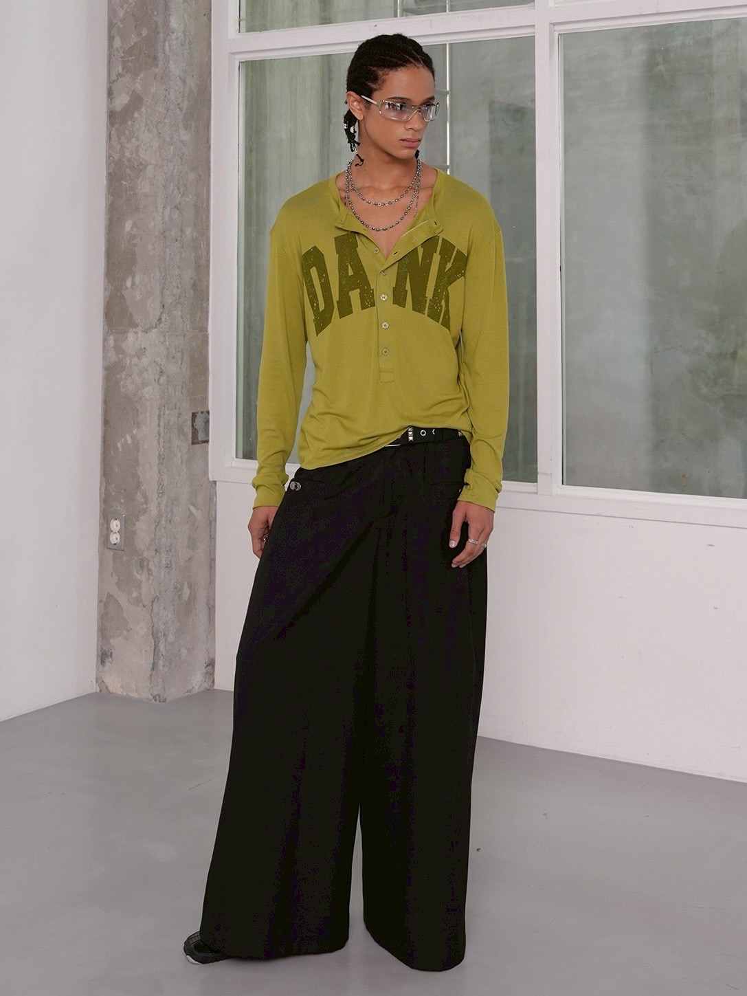 【ESC STUDIO】DANK henley long sleeves