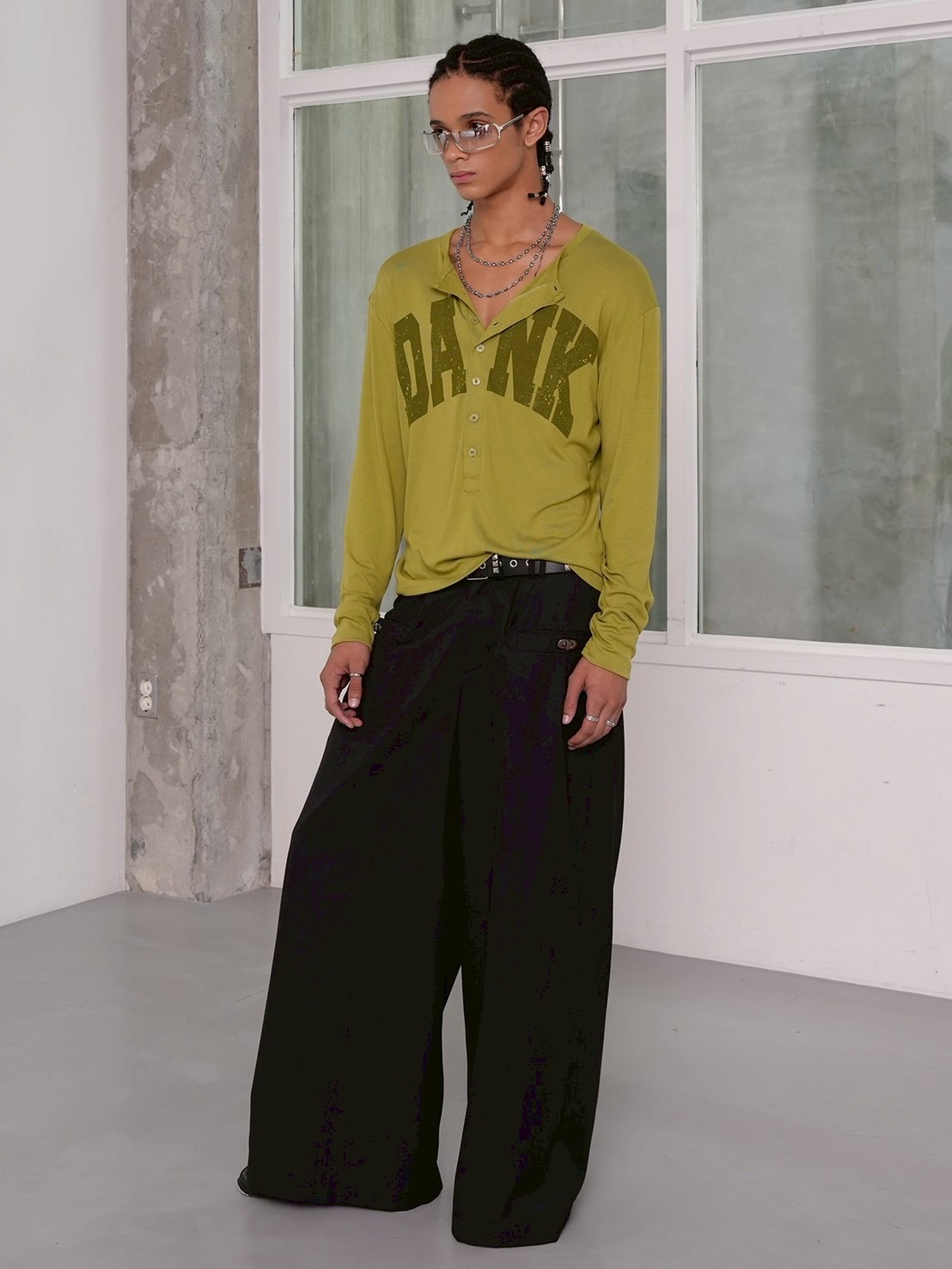 【ESC STUDIO】DANK henley long sleeves