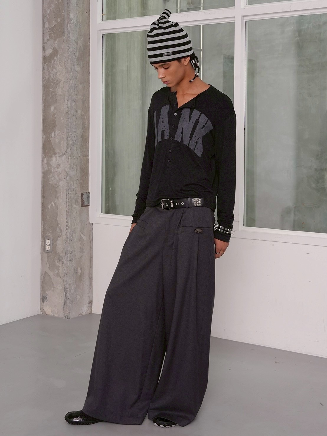 【ESC STUDIO】DANK henley long sleeves