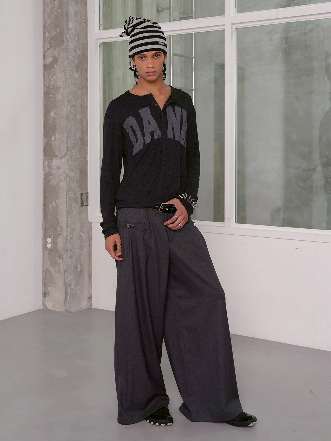 【ESC STUDIO】DANK henley long sleeves