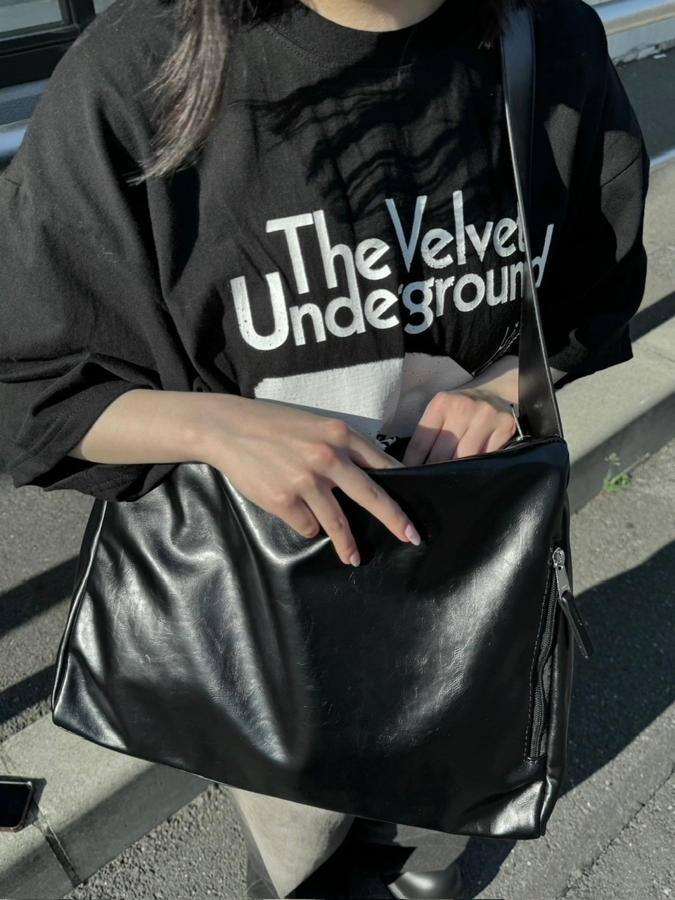 受注制【Chikashitsu +】vegan leather box belt bag (2color)