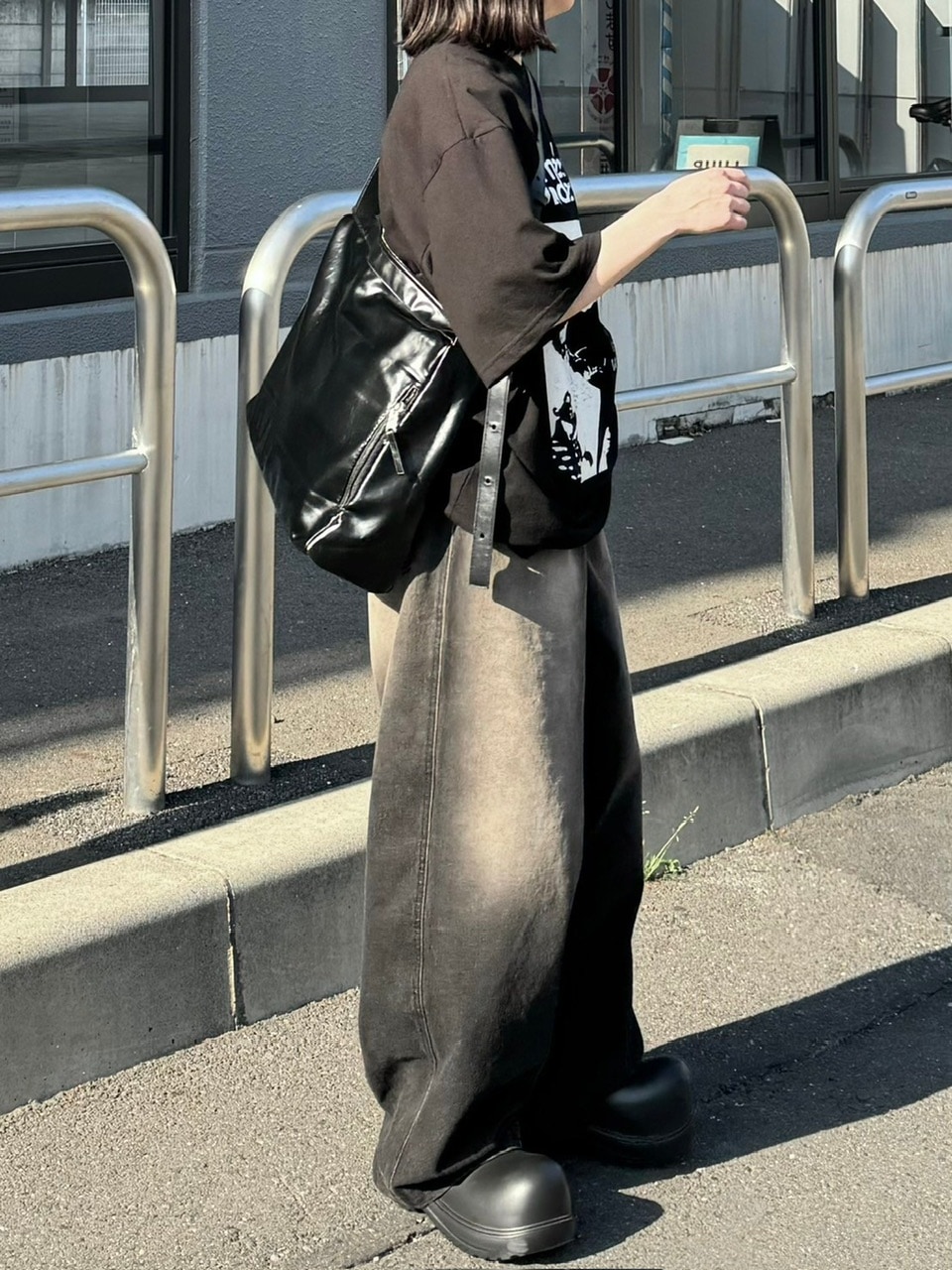 受注制【Chikashitsu +】vegan leather box belt bag (2color)