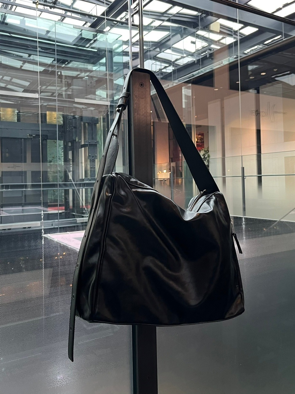 受注制【Chikashitsu +】vegan leather box belt bag (2color)