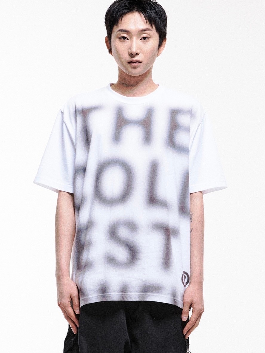 【THE COLDEST MOMENT】TCM blur logo T ☆2024SS新作☆THE COLDEST MOMENT☆TCM blur logo T (THE
